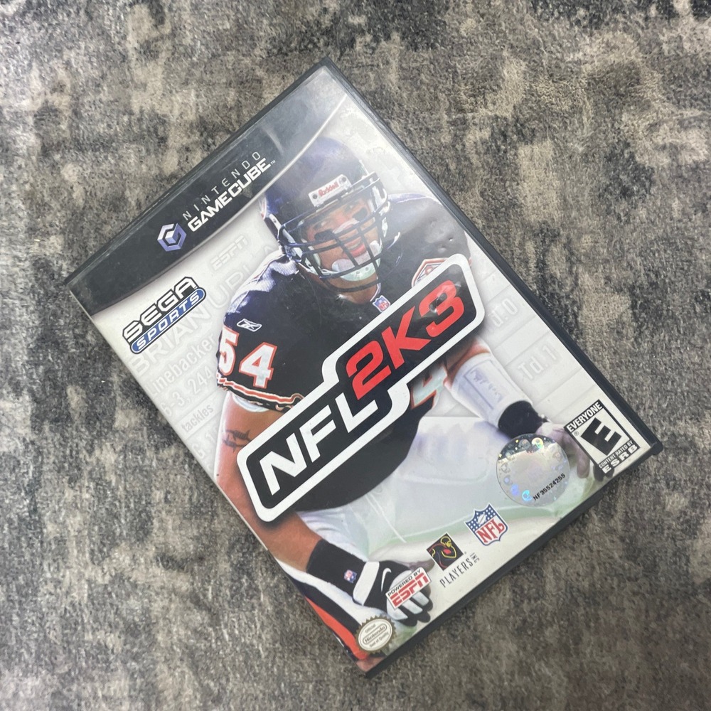 NFL 2K3 Nintendo GameCube Video Game Sega Sports Black Label Brian Urlacher
